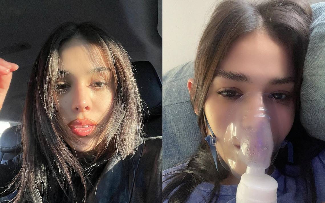 Danna Paola shares an image wearing an oxygen mask and worries fans, what happened to her?