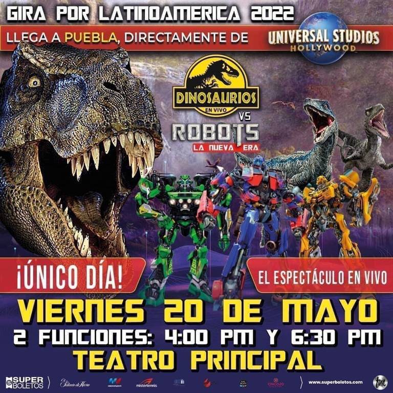 El espectáculo Dinosaurios vs Robots llegará al Teatro Principal - El Sol  de Puebla | Noticias Locales, Policiacas, sobre México, Puebla y el Mundo