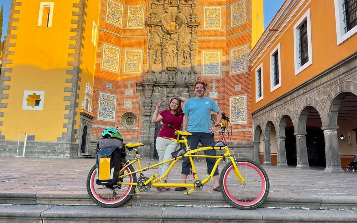 Matrimonio tabasqueño recorre México de extremo a extremo en una bicicleta  tándem - El Sol de Puebla