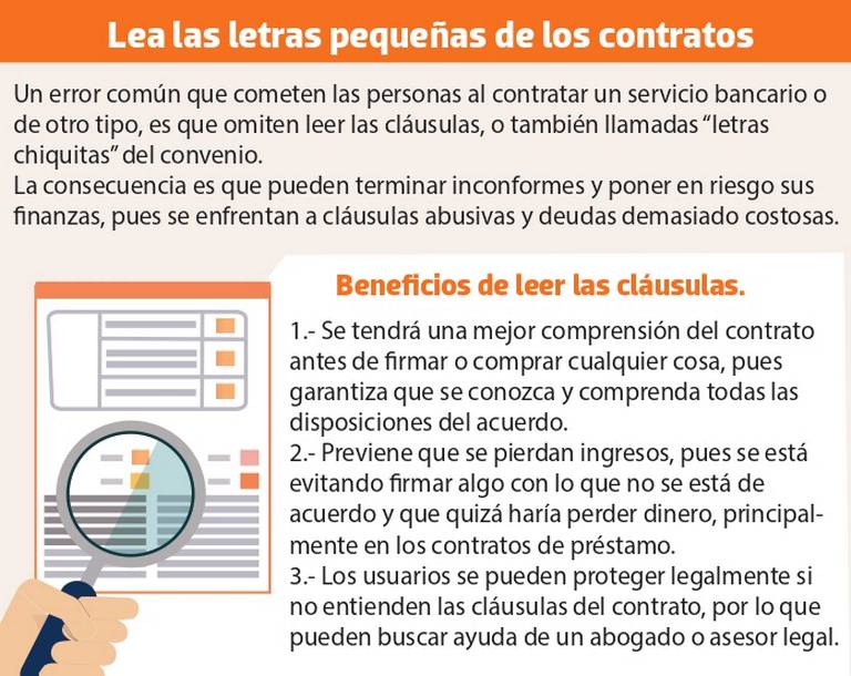 Por esta razón debes leer las letras pequeñas de los contratos finanzas  personales 2021 - El Sol de Puebla