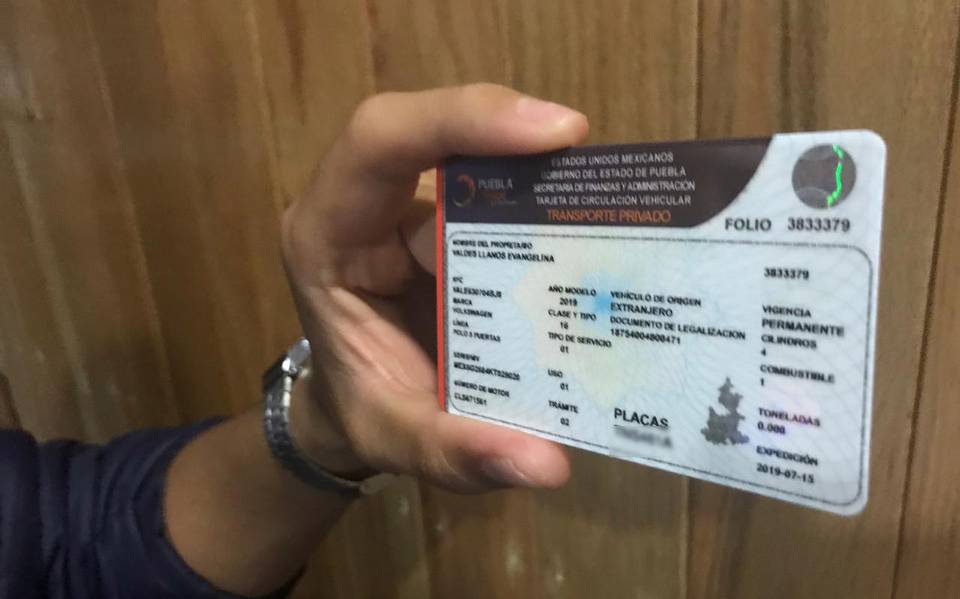 Aprueban multas de hasta 8 mil pesos por no actualizar tarjeta de circulación - El Sol de Puebla | Noticias Locales, Policiacas, sobre México, Puebla y el Mundo